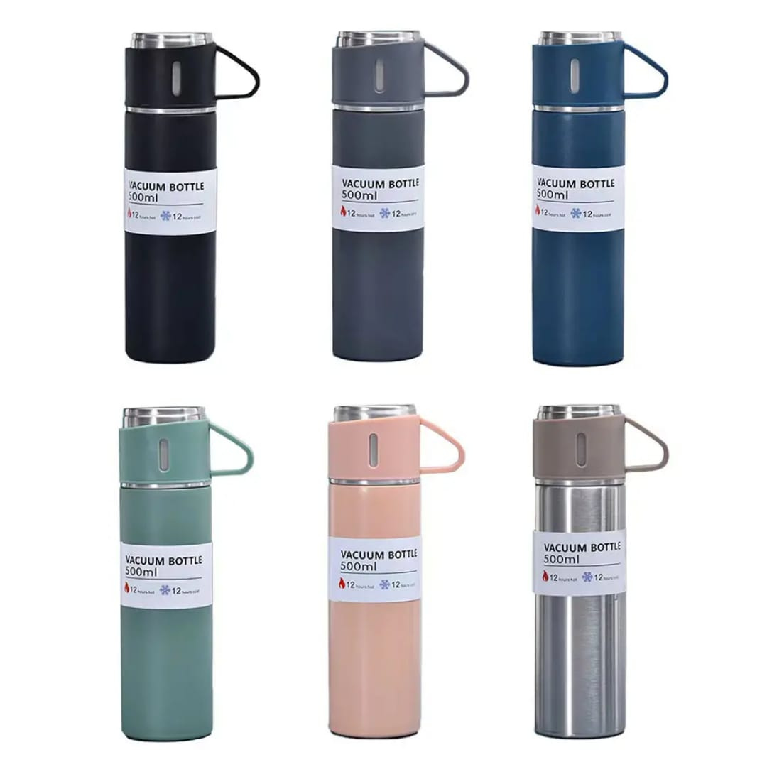 Stainless Steel Insulated Thermos Bottle - 500ML